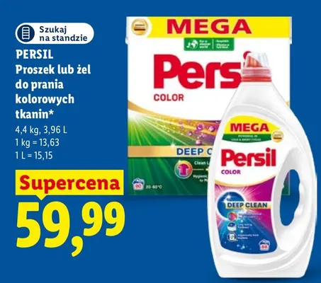 Żel do prania kolorowych tkanin Persil promocja w Lidl
