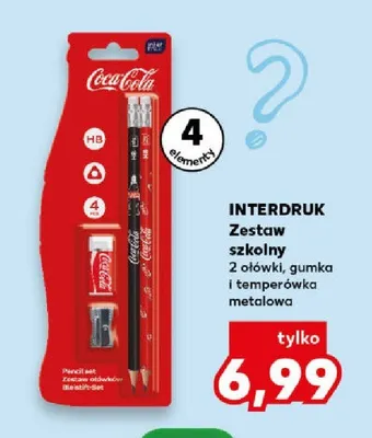 Zestaw szkolny Interdruk Coca-Cola promocja w Kaufland