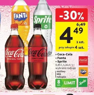 Napój gazowany Fanta Orange promocja w Intermarche