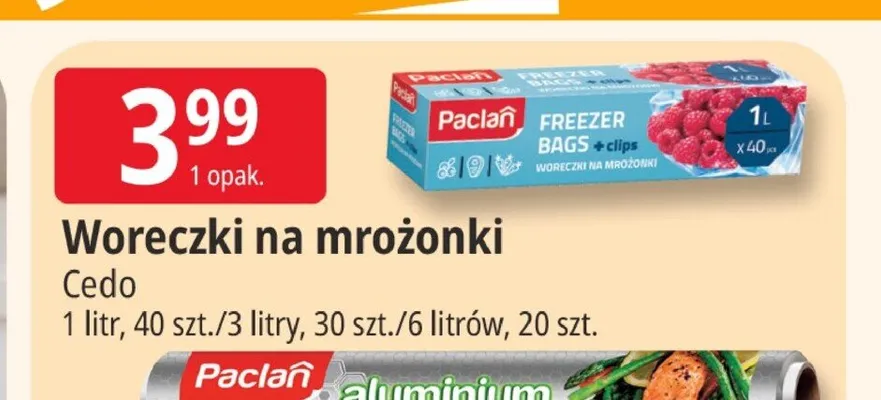 Woreczki na mrożonki Cedo 1 litr promocja w Leclerc