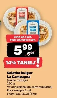 Sałatka bulgur La Campagna promocja w Netto
