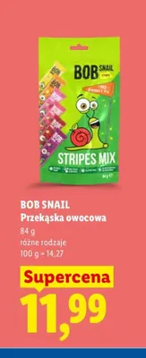 Przekąska owocowa Bob Snail Stripes Mix promocja w Lidl