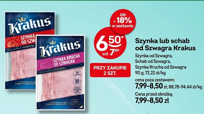 Szynka od Szwagra Krakus promocja w Żabka
