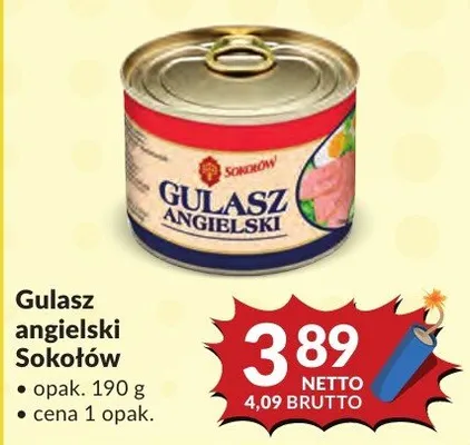 Gulasz angielski Sokołów promocja w Makro