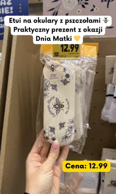 Etui na okulary z pszczołami promocja w Kaufland