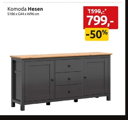 Komoda Hesen promocja w Black Red White