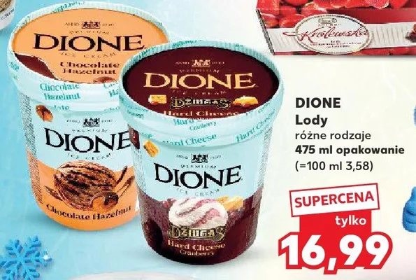Lody Dione Chocolate Hazelnut promocja w Kaufland