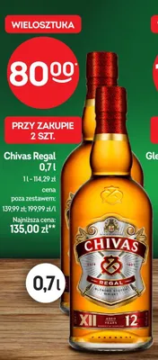 Whisky Chivas Regal promocja w Żabka