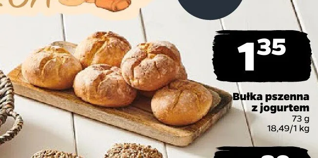 Bułka pszenna z jogurtem promocja w Netto