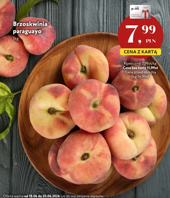 Brzoskwinia paraguayo promocja w Market Point