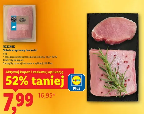 Schab wieprzowy bez kości promocja w Lidl