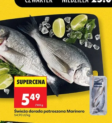 Świeża dorada patroszona Marinero promocja w Biedronka