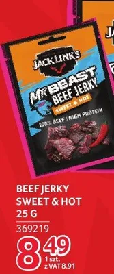 Beef jerky sweet & hot promocja w Selgros