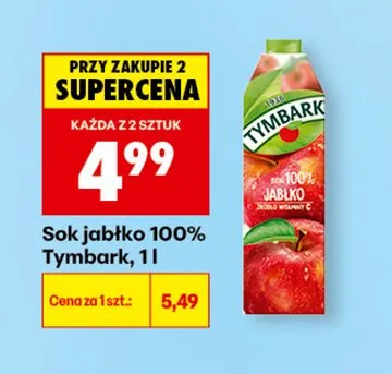 Sok jabłko 100% promocja w Biedronka
