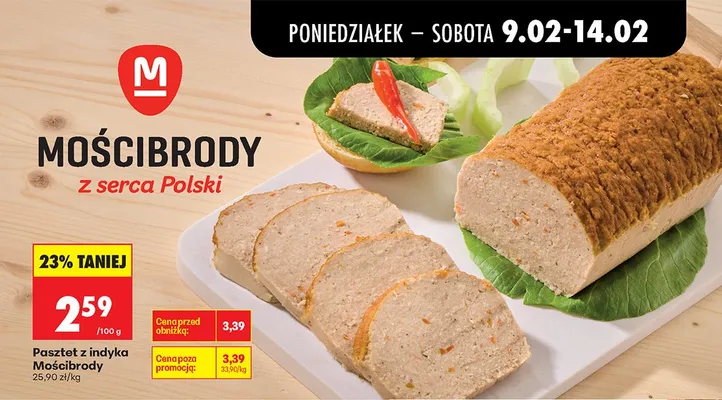 Pasztet z indyka Mościbrody promocja w Biedronka