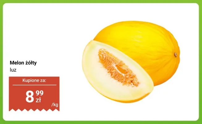Melon żółty luz promocja w Biedronka