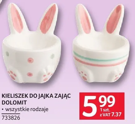 Kieliszek do jajka zajac dolomit - wszystkie rodzaje promocja w Selgros
