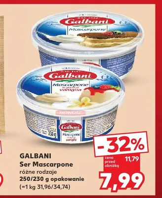 Ser Mascarpone vaniglia Galbani promocja w Kaufland