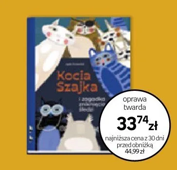 Książka Kocia Szajka oprawa twarda promocja w Empik