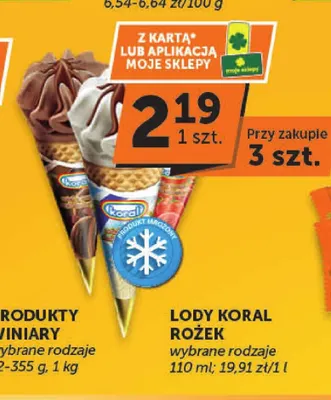 Lody Rożek promocja w Euro Sklep