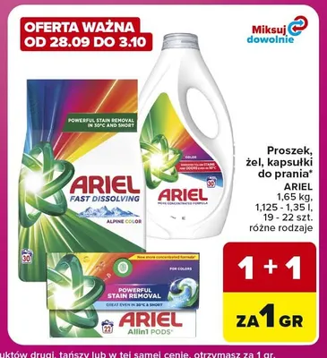 Proszek do prania Ariel promocja w Carrefour Market