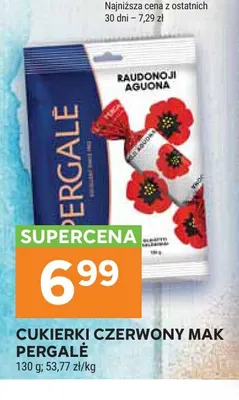 Cukierki Czerwony Mak Pergalė promocja w Stokrotka