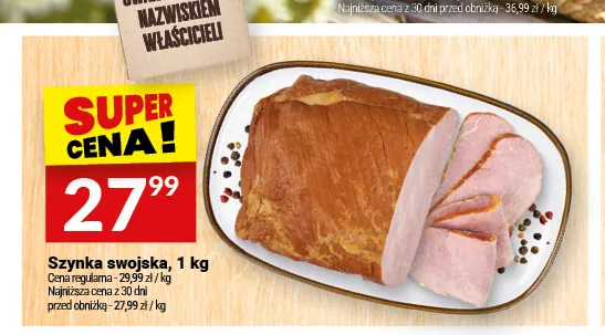 Szynka swojska Białecki Wędzarnia promocja w Twój Market