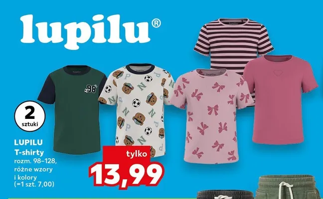 T-shirty dziecięce Lupilu 2-pak promocja w Kaufland