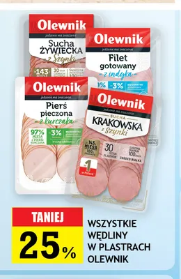 Wędliny w plastrach Olewnik promocja w Gram Market