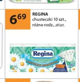 Chusteczki higieniczne Regina 10-pak promocja w Drogerie Laboo
