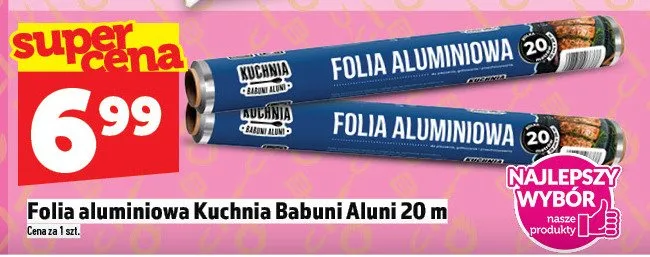Folia aluminiowa Kuchnia Babuni Aluni promocja w TOPAZ
