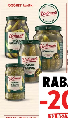 Ogórki marki Urbanek promocja w Intermarche