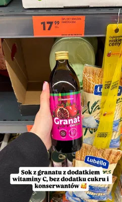Sok z granatu promocja w Biedronka