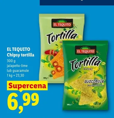 Chipsy tortilla EL TEQUITO promocja w Lidl
