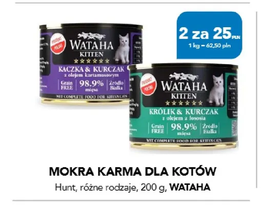 Mokra karma dla kotów Hunt Wataha promocja w Aquael zoo