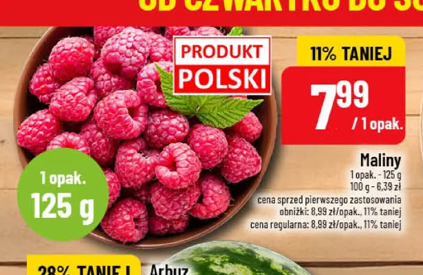 Maliny promocja w POLOmarket
