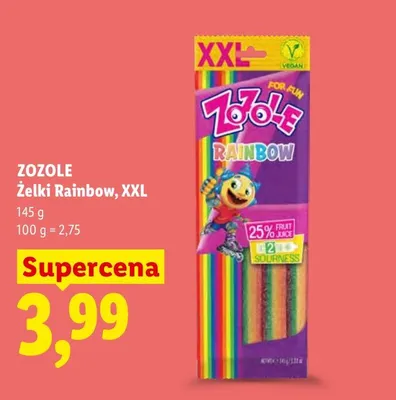 Żelki Rainbow Zozole XXL promocja w Lidl