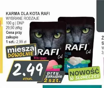 Karma dla kota Rafi promocja w Słoneczko