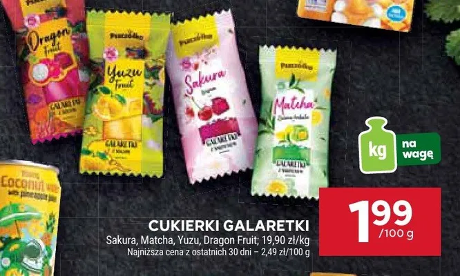 Cukierki galaretki Matcha promocja w Stokrotka