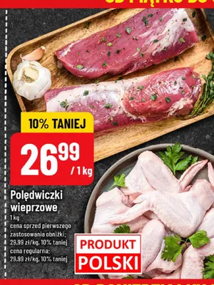 Polędwiczki wieprzowe promocja w POLOmarket