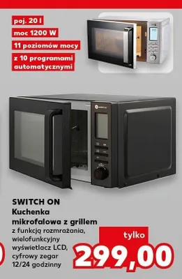 Kuchenka mikrofalowa z grillem Switch On promocja w Kaufland