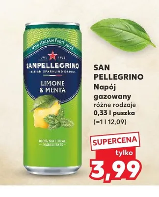 Napój gazowany San Pellegrino promocja w Kaufland