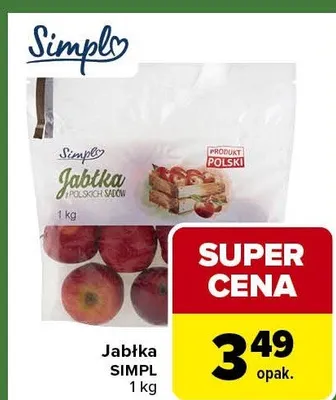 Jabłka promocja w Carrefour Express