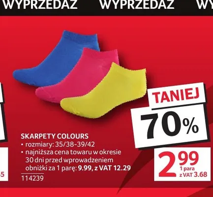 Skarpety Colours promocja w Selgros