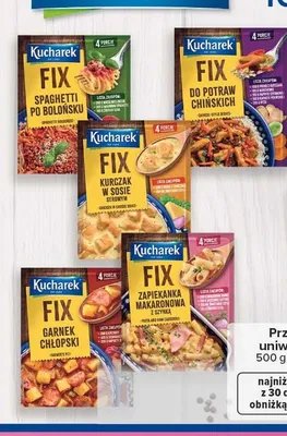Fix do potraw Kucharek Kurczak w sosie serowym promocja w Carrefour