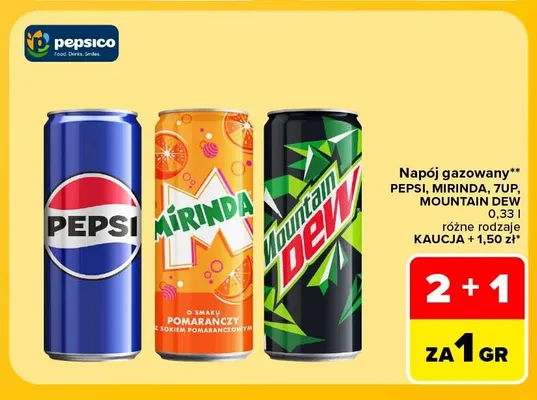 Napój gazowany Mirinda pomarańczowa promocja w Carrefour Market