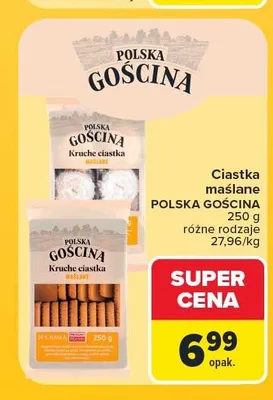 Ciastka maślane Polska Gościna promocja w Carrefour Market
