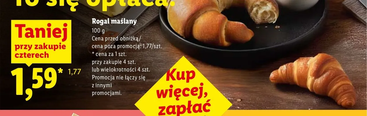 Rogal maślany promocja w Lidl
