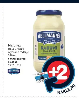 Majonez Babuni Hellmann's promocja w Intermarche