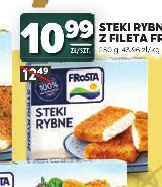Steki rybne z fileta Frosta promocja w Stokrotka